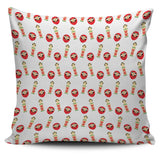Daruma Japanese Wooden Doll Pillow Cover