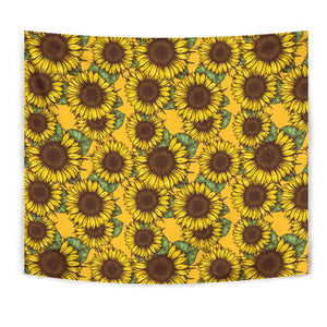 Sunflower Pattern Wall Tapestry
