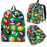 Billiard Ball Pattern Print Design 02 Backpack