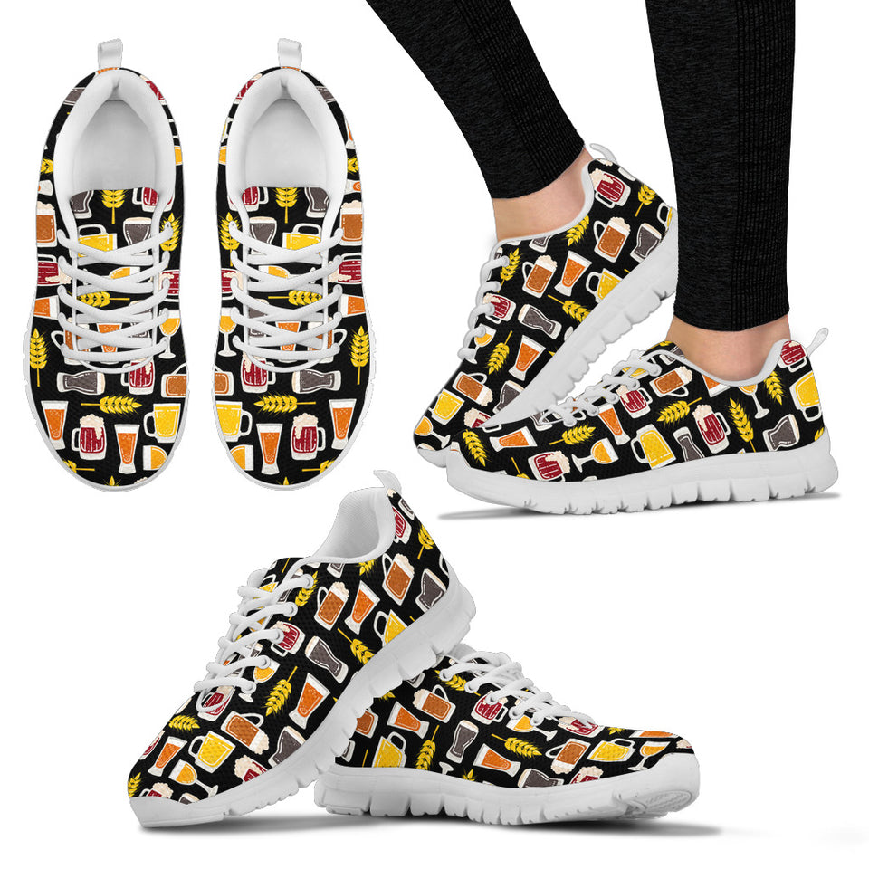 Beer Type Pattern Women'S Sneaker Shoes