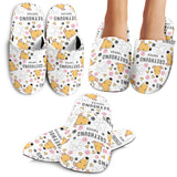 Greyhound Pattern Print Design 03 Slippers