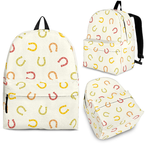 Horseshoes Pattern Print Design 02 Backpack