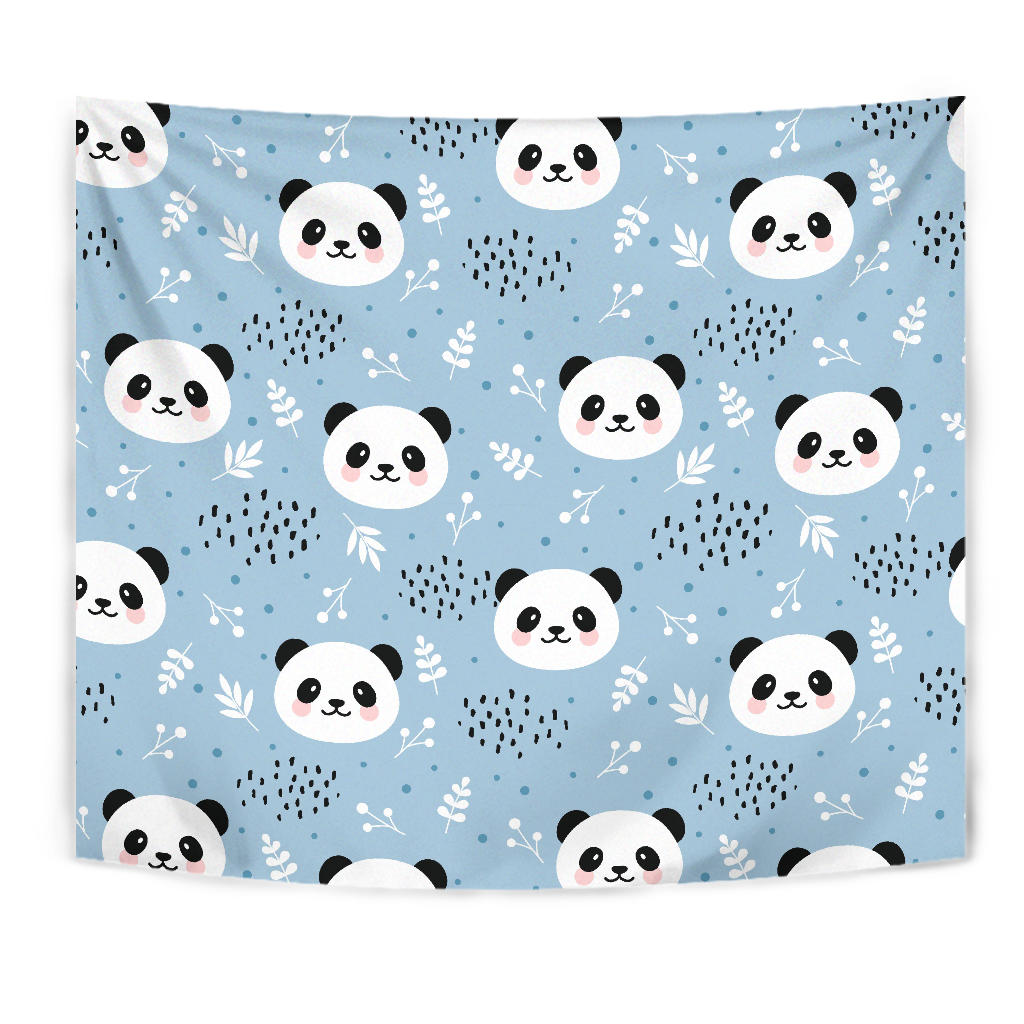 Cute Panda Pattern Wall Tapestry