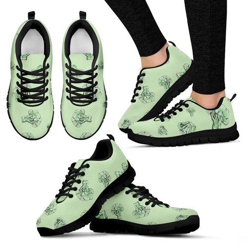 Broccoli Sketch Pattern Women'S Sneaker Shoes