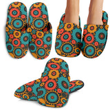 Gear Pattern Print Design 01 Slippers