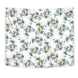 Peacock Feather Pattern Wall Tapestry