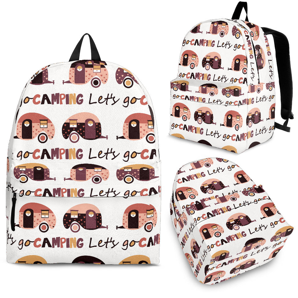 Camper Van Pattern Print Design 01 Backpack