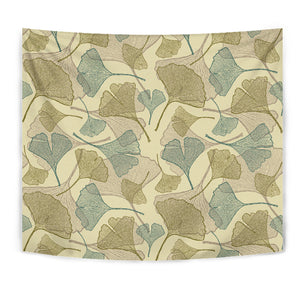 Ginkgo Leaves Design Pattern Wall Tapestry