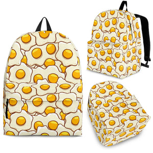 Fried Eggs Pattern Print Design 02 Backpack