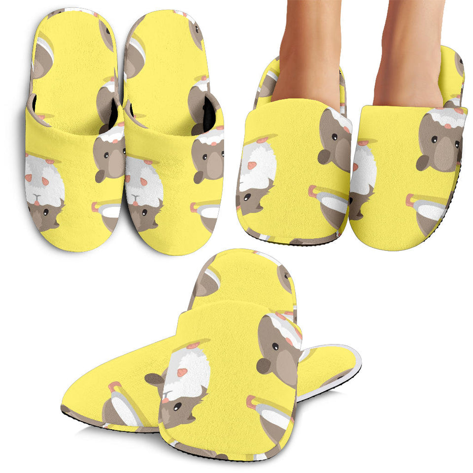 Cute Hamster Pattern Slippers