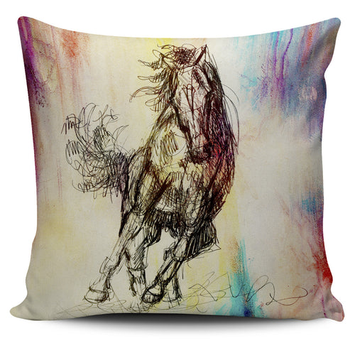 Horse Pillow Cover
