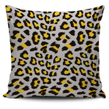 Gray Leopard Print Pattern Pillow Cover