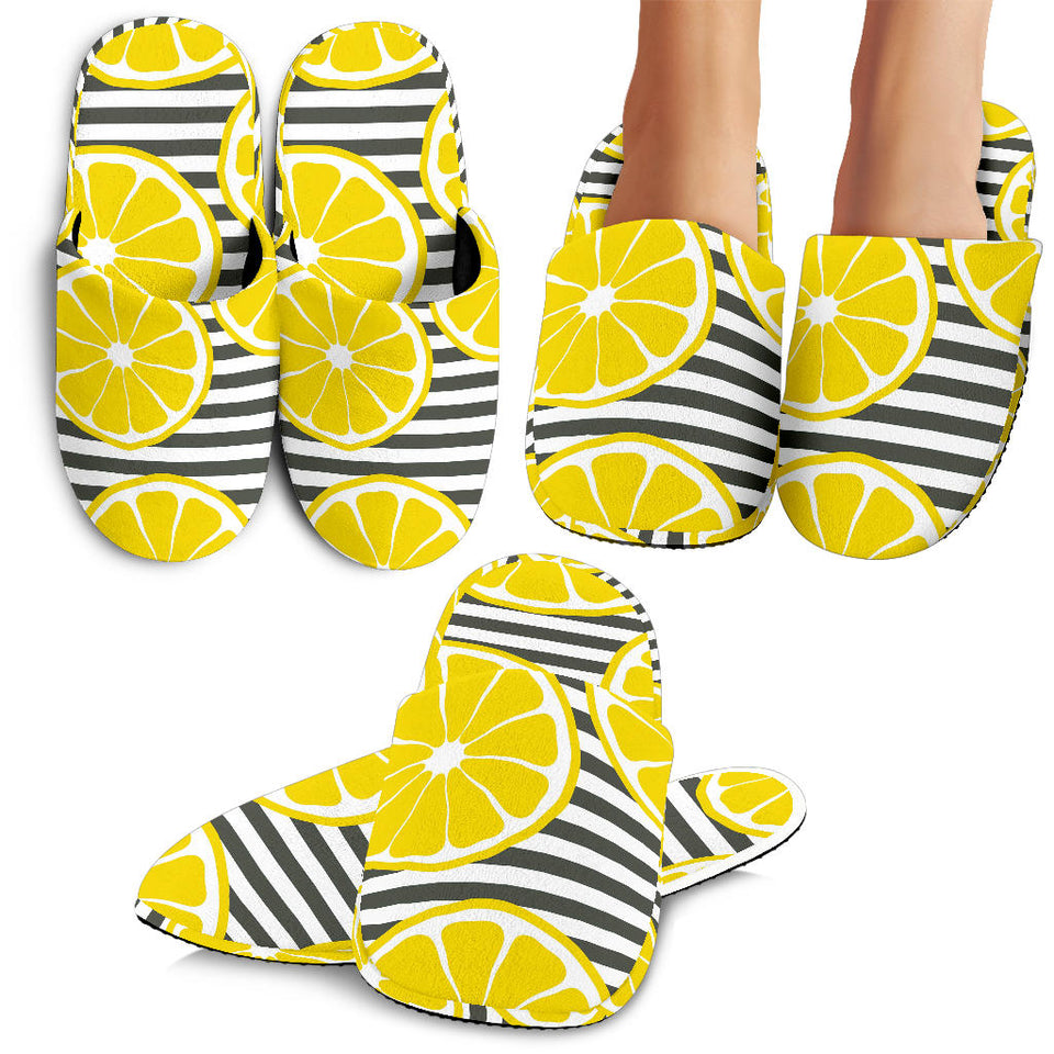 Slice Of Lemon Design Pattern Slippers