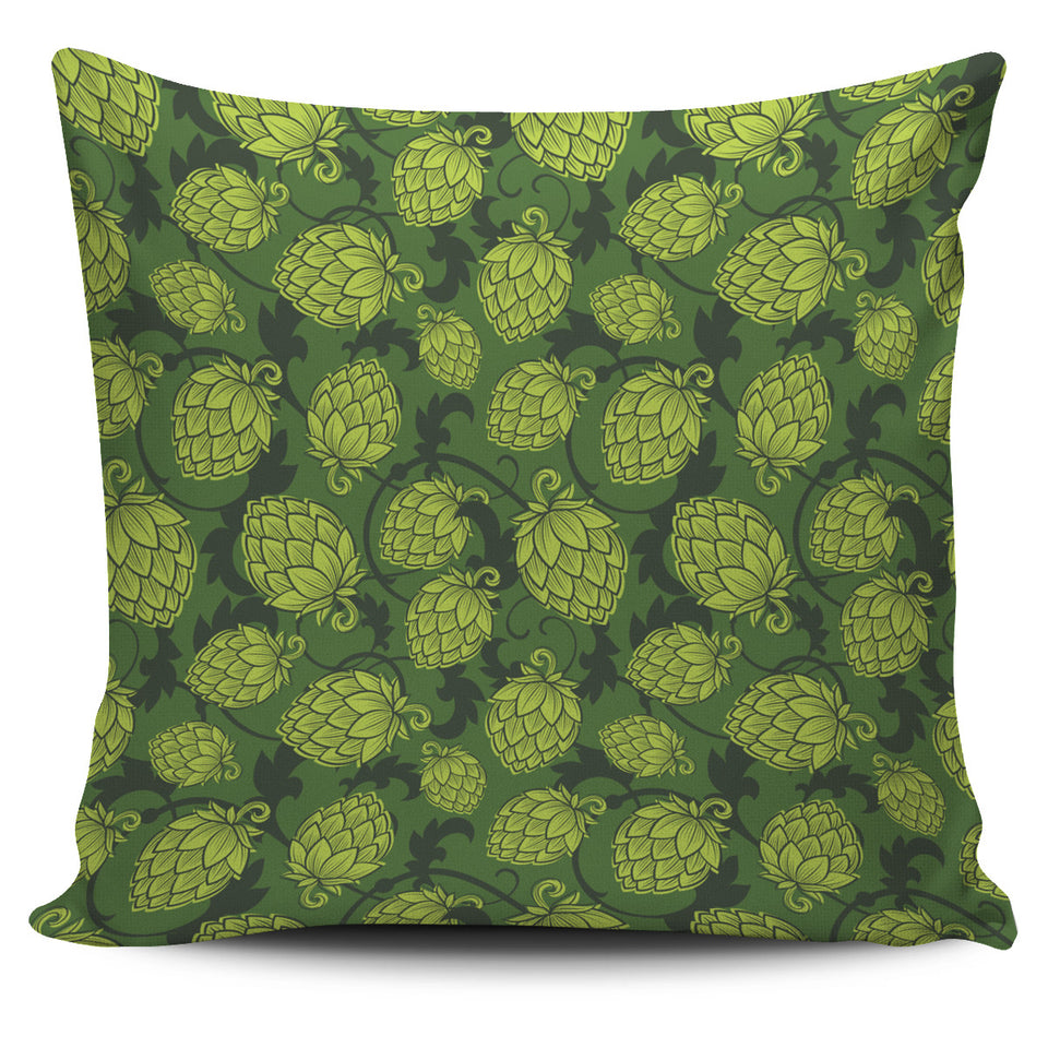 Hop Pattern Hop Cone Background Pillow Cover