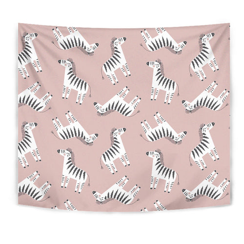 Cute Zebra Pattern Wall Tapestry