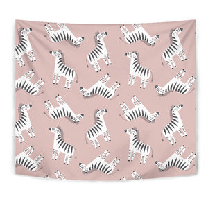 Cute Zebra Pattern Wall Tapestry