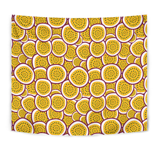 Passion Fruits Slice Pattern Wall Tapestry