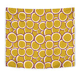 Passion Fruits Slice Pattern Wall Tapestry