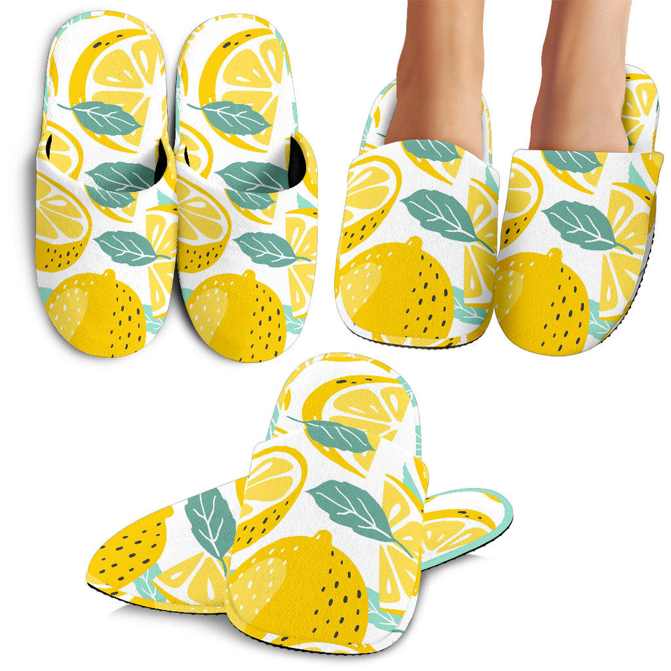 Lemon Design Pattern Slippers