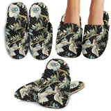 Japanese Crane Ornament Elements Slippers