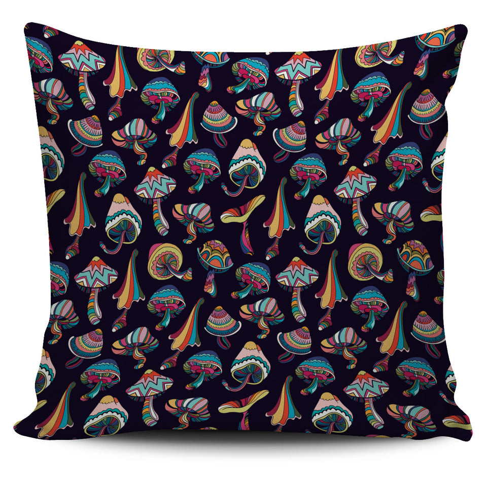 Colorful Mushroom Pattern Pillow Cover
