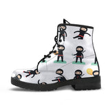 Cute Ninja Katana Sword Pattern Leather Boots