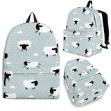 Sheep Polka Dot Cloud Pattern Backpack