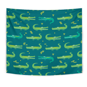 Crocodile Pattern Wall Tapestry