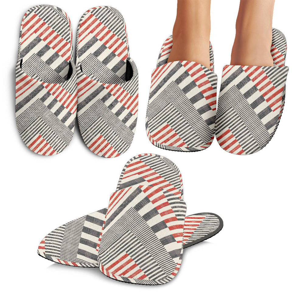 Zigzag Chevron Striped Pattern Slippers