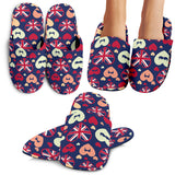 British Pattern Print Design 02 Slippers