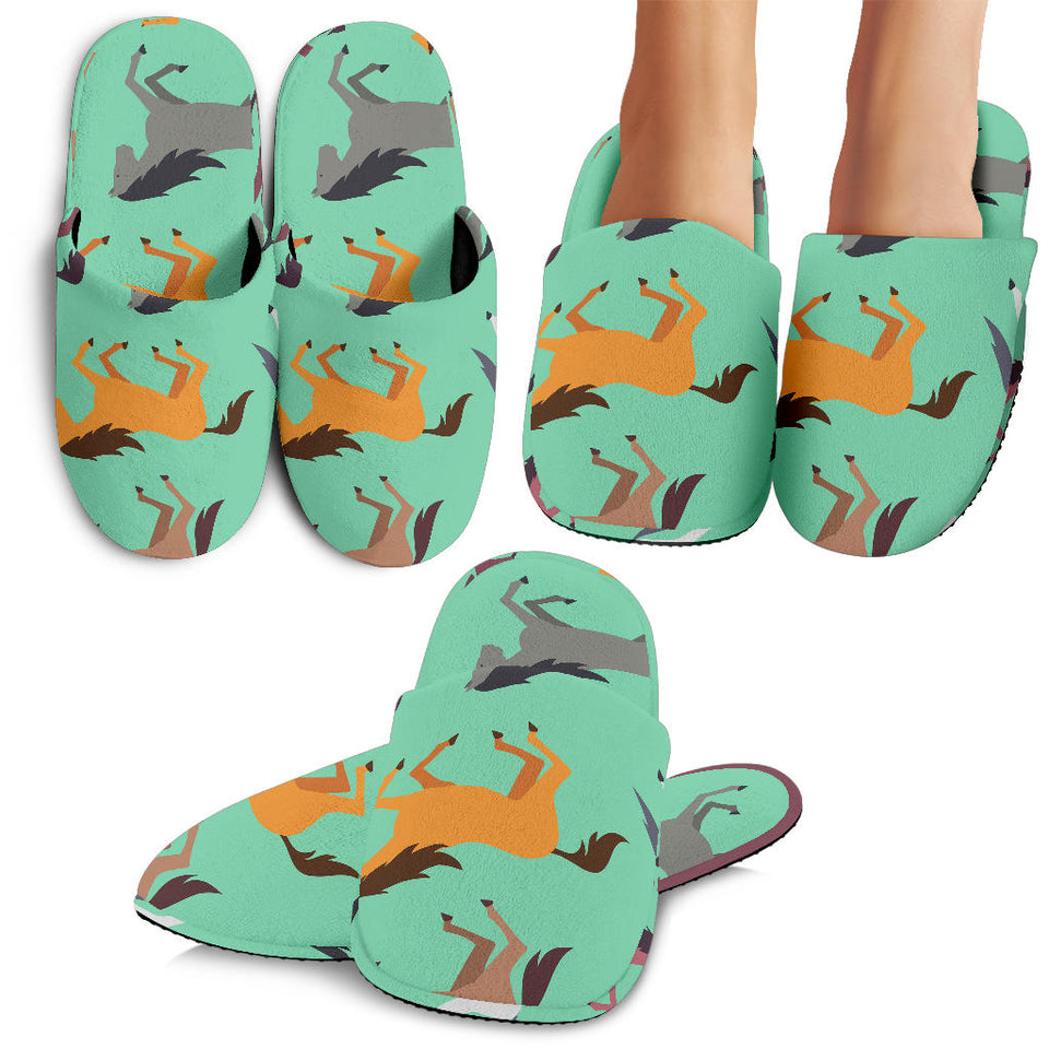 Colorful Horses Pattern Slippers