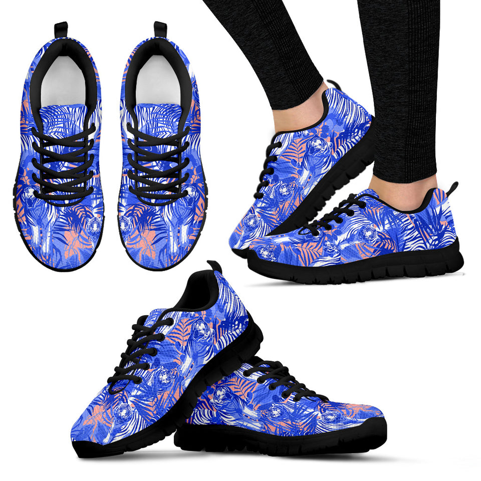 White Bengal Tigers Pattern Women'S Sneaker Shoes
