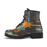 Electric Guitars Pattern Leather Boots