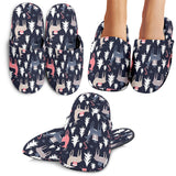 Deers Winter Christmas Pattern Slippers