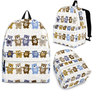 Teddy Bear Pattern Print Design 02 Backpack