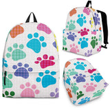 Dog Paws Pattern Print Design 01 Backpack