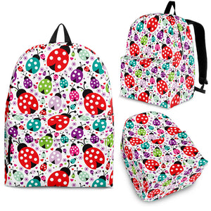 Ladybug Pattern Print Design 03 Backpack