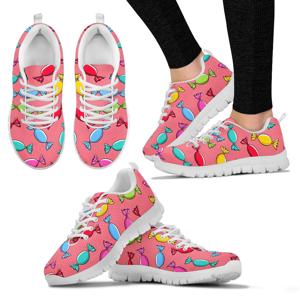 Colorful Wrapped Candy Pattern Women'S Sneaker Shoes