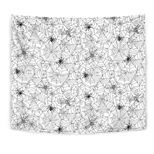 Spider Web Cobweb Pattern Wall Tapestry