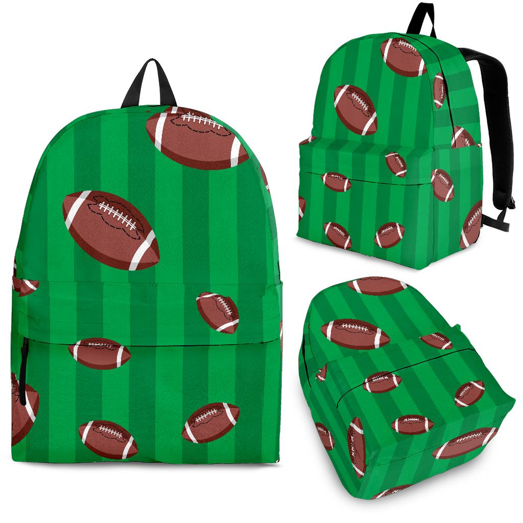 American Football Ball Field Background Backpack