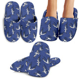 Seagull Pattern Print Design 03 Slippers