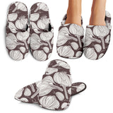 Garlic Bulb Dark Background Slippers