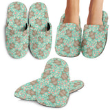 Hippopotamus Pattern Print Design 02 Slippers