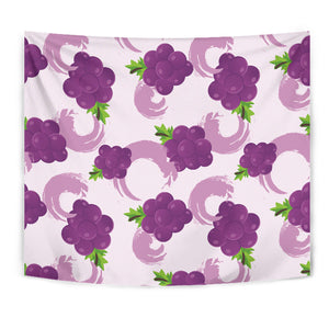 Cute Grape Pattern Wall Tapestry
