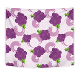Cute Grape Pattern Wall Tapestry