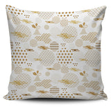 Beautiful Gold Japanese Pattern Pillow Cover