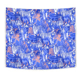 White Bengal Tigers Pattern Wall Tapestry