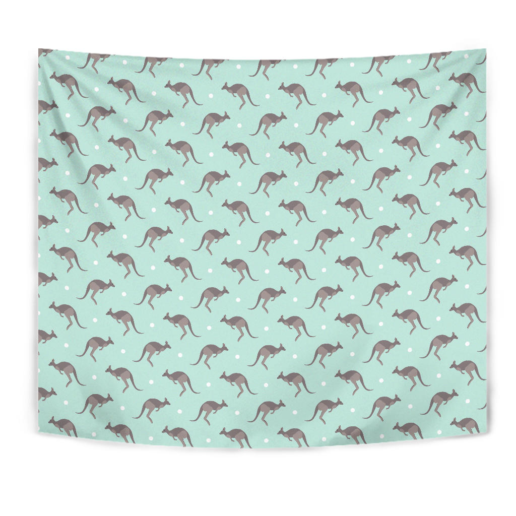 Kangaroo Pattern Background Wall Tapestry