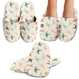 Swallow Pattern Print Design 02 Slippers