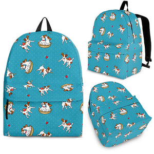 Jack Russel Pattern Print Design 03 Backpack